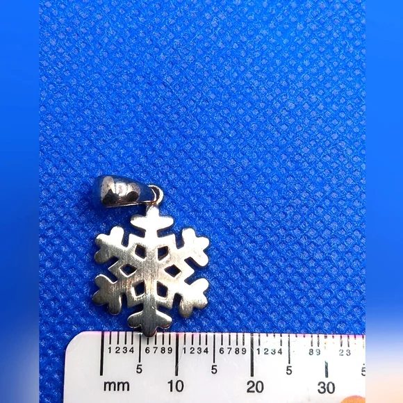 Snowflake Sterling Silver Pendant Katarina Witt - Picture 4 of 13